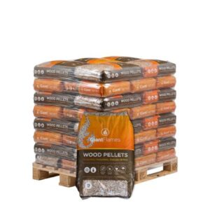 Demi-palette Giant Flames granulés de bois 35 sacs x 15 kg (525kg)