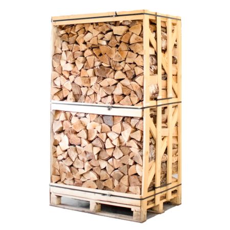 palette de bois de chauffage en bouleau séché au four Palette de bois de chauffage en bouleau séché au four