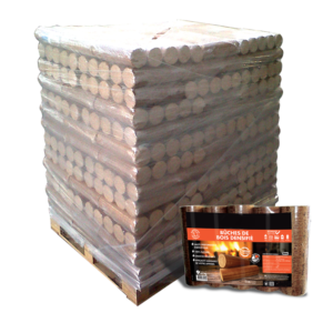 Palette de bûches densifiées 104 packs